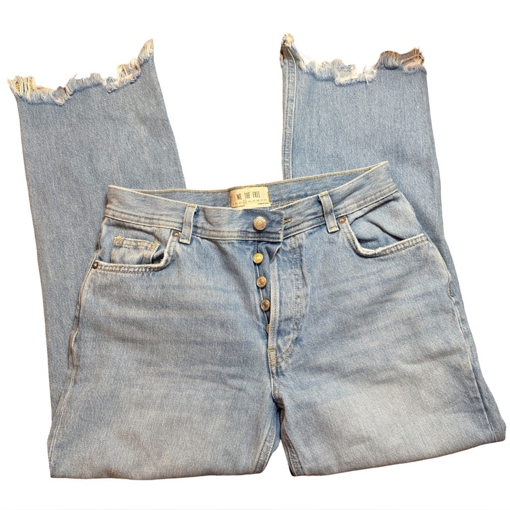 We The Free People Maggie Mid-Rise Cropped Jeans – Size 27 - Picture 6 of 16